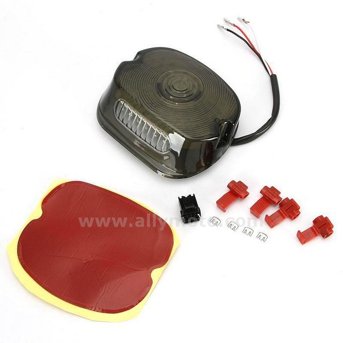 6 Tail Light Integrated Rear Brake License Plate Lamp Harley Softail Sportster Road King Fat Boy@2